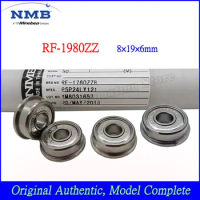 10/50/100PCS NMB RF-1980ZZ Bearing Original High Speed Flange Bearing F698ZZ 8*19*6mm Cup bearing 8x19x6mm miniature bearing
