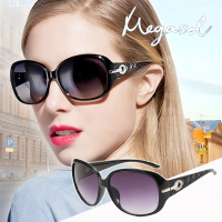【MEGASOL】寶麗萊UV400偏光晶鑽大框太陽眼鏡(感光智能變色日夜全天候適用-BS6214)
