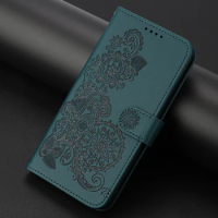 Realme 9 Pro Plus 7 5G Leather Wallet Case For OPPO Realme 9 4G Luxury Emboss Mandala Book Capa Realmi 8 Pro 9i 9 i Flip Cover