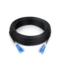 150M Outdoor SC UPC Duplex FTTH Drop Patch Cable SC Singlemode 2Core G657A Fiber optic patch cord FTTH fiber optic jumper Cable