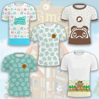 2020新款 動物森友會Animal Crossing3d印花游戲周邊夏季t恤短袖
