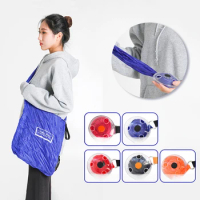 1PCHome Foldable Retractable Supermarket Shopping Storage Bag Environmentally Friendly And Reusable Pouch Ultra-compact Portable