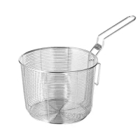 Basket Fry Frying Strainer Baskets Steel French Stainless Chip Fries Food Round Fryer Wire Mesh Deep Fried For Spoon Serving