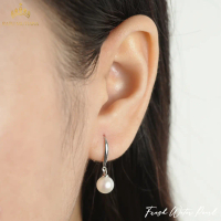 Anting Gantung Mutiara Air Tawar Asli Silver S925