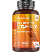 Vitamin D3 4000IU - 1+ Year ply - 400 Tablets - Easy to Swallow 6mm Micro Vitamin D Tablets - Gentle