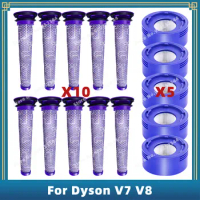 Compatible For Dyson V7 V8 Cordless Vacuum Cleaner Replacement Spare Parts Accessories Pre Filter Post Filter