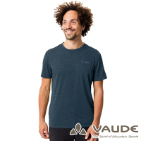 【VAUDE德國】男款透氣快乾短袖T恤VA-41326深海藍/吸濕排汗/彈性輕量/休閒旅遊/登山露營