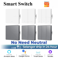 LOCAL SUPPLIER Smart Wifi Switch 220V 1/2/3 Gang Wall Light Smart Button Switch TUYA / SMART LIFE