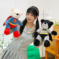 2025 Superman Bear Plush Toy Batman Bear Plush Doll Bear Costume Plush Toy Teddy Bear Plush Doll
