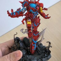 Patung Model Kapten Amerika, Marvel Venom Symbiote, Iron GK Spider-Man, Sesuai untuk Kanak-kanak Lel