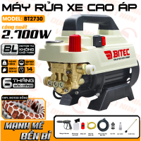 Máy Rửa Xe Btec BT2730 – Công Suất 2.700W, Áp Lực 120 Bar, Tự Hút Nước, Điều Chỉnh Áp Lực Phun