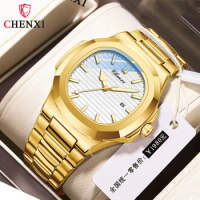 CHENXI 8222 Watches For Men Luxury Clock Casual Stainless Steel Simple Watch Sport 3bar Waterproof Q