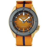 【SEIKO 精工】5 Sports x 火影忍者 鳴人 聯名限量機械錶-42.5mm 520送禮 禮物(SRPF70K1/4R36-10B0O)