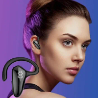 Earhook Headset Wireless Bluetooth 5.2 Ultralight Business Headset With Microphone For Business Office Driving Free Shipping