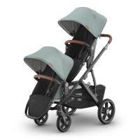 【UPPAbaby】VISTA V3雙人推車+新生兒座墊2個+增高器1個(全新改版 可另加購踏板擴充為三寶推車)