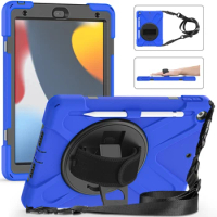 Case for iPad 9th/8th/7th Generation 2021/2020/2019 Rotating Stand Heavy Duty Shock Resistance Case 10.2 inch