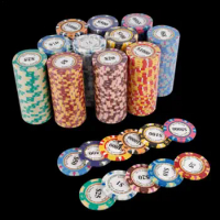 25PCS Texas Poker Chip Counting Bingo Chips Sets Casino Entertainment Accessories For Cards Board Game