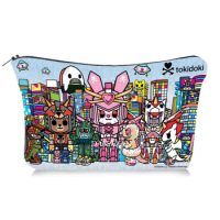 Tokidoki Makeup Pencil Case Gift for Girls Stationery Supplies Storage Bags Travel Toiletry Pouch