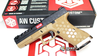 【翔準軍品AOG】AW G17 蜂巢版 G17 六角紋 WE 黑沙 Armorer Works 瓦斯手槍 D-02-08-5B