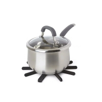 ㊣ umbra可折疊的硅膠鍋墊隔熱墊廚房防燙家用餐桌墊耐熱橡膠鍋架