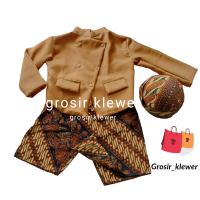 Beskap Anak Laki-laki - Tedak siten - Turun Tanah - baju sikepan - Baju Adat Jawa Anak laki-laki
