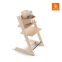 【STOKKE 官方直營】Tripp Trapp 6m+經典組合-櫸木(天然色&amp;水洗白)