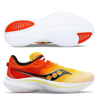 【SAUCONY 索康尼】KINVARA 14 男款 路跑鞋 一般楦(S20823-139 橘 黃 白 慢跑鞋 競速 訓練 4MM)