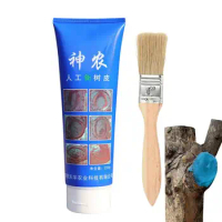 250g Plant Tree Pruning Wound Sealer Cream Plant Grafting Pruning Sealer Agent With Brush Bonsai Cut Wound Healing Paste
