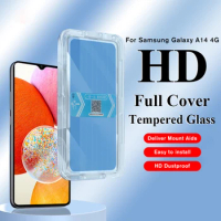 With Positioner HD Tempered Glass Flim For Samsung Galaxy a14 5G Full Cover Screen Protector Foe Samsung A14 4g Protective flim