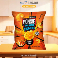 Gói Snack Ponnie da heo zòn vị kim chi gói x 30gr