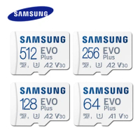 Original SAMSUNG Micro SD card 128GB Class 10 Memory Card EVO+ EVO Plus microSD 32GB 64GB 256GB 512GB TF Card cartao de memoria