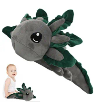 Axolotl Stuffed Animal Toy Soft Huggable Toy Axolotl Hexagonal Dinosaur Plush Toy Animal Doll Hugging Plush Pillow Axolotl Plush