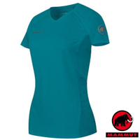 瑞士 MAMMUT 長毛象 MTR 71 T-Shirt Women 女款 無著感.機能型排汗彈性短袖舒適短T_藍