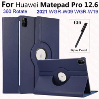 For Huawei MatePad 12.6 Case 2021 Tablet Case 360 Rotating Leather Protective Cover For Huawei Matepad Pro 12 6 Case 12.6 inch