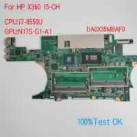 DA0X35MBAF0 For HP ProBook X360 15-CH Laptop Motherboard With CPU i7-8550U 100% Test OK