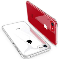 100 Shockproof Clear Soft Case For iPhone 13 XR X XS Max Silicon Phone Back Cover On For Apple iPhone 6 7 8 Plus SE 11 12 13 Pro