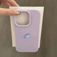 เคสโทรศัพท์สำหรับ iQOO 15/13/12 Pro/11 Pro/11s/U5/U5e/U3/U3x ลายปลาสีน้ำเงินน่ารัก สไตล์การ์ตูน ดีไซ