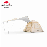 Naturehike Automatic Tent with awning 3 Person Camping Tent Waterproof Family Sun Shelter Camping Outdoor Hiking Tourist Tents