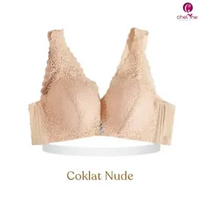 Chelyne BH Premium Busa X6699 Brukat Tanpa Kawat Full Cup - Big Size Bra 36/40 Cup C - BH Jumbo. Siz