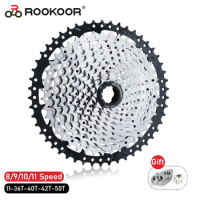 ROOKOOR MTB Sprocket 8/9/10/11Speed Velocidade 11-36T-40T-42T-50T Bicycle Cassette Freewheel Mountain Bike for SHIMANO SRAM