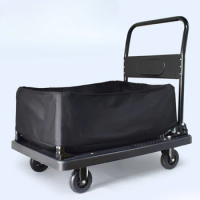 Hand pulled cart, shopping cart, grocery shopping cart, trolley, portable folding home express delivery