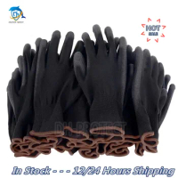 10-30 pairs of nitrile safety coated work gloves, PU gloves and palm coated mechanical work gloves, obtained CE EN388