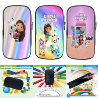 Gabby's Dollhouse Pen Bag Stationery Box Pencil Case Primary and Secondary School Student School Cartoon Pen Bag