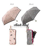 日本WPC百貨公司傘具品牌-晴雨兩用雨傘陽傘-條文香水鏡子高跟鞋點點滾傘邊搭抗UV短折傘-絕版