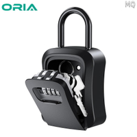 全新 Oria 4 位數字密碼鎖盒, 帶可移動卸扣懸掛和壁掛式鑰匙存儲鎖盒, 用於家庭倉庫辦公室車庫