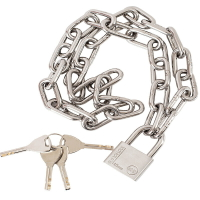 304不銹鋼鏈條鎖  家用鎖具鎖自行車電動車鎖鏈子玻璃門鎖鎖鏈