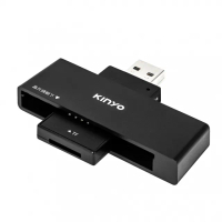 【KINYO】多合一晶片讀卡機 KCR-356(支援WIN10/MAC)