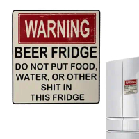 Beer Fridge Magnet Refrigerator Pasted Souvenirs Funny Warning Magnet Artistic Craftsmanship Magnetic Refrigerator Cute Sticker