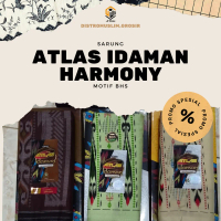 SARUNG ATLAS IDAMAN HARMONY (motif BHS) Kombinasi Nyaman Batik Katun