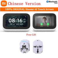 Chinese Version Xiaomi AI Touch Screen Bluetooth 5.0 Speaker Digital Display Alarm Clock WiFi Smart Connection Mi speaker